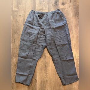 FLAX Linen Pants Gray Women’s Size L
